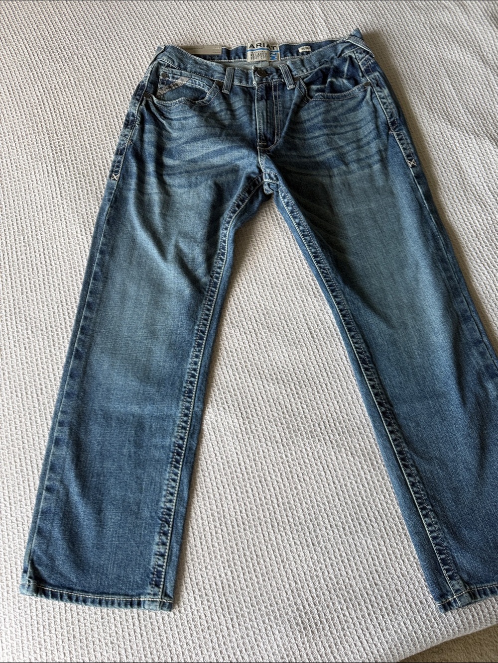 Ariat Men's Bootcut Blue Denim Jeans